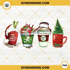 A Christmas Story SVG, Oh Fudge SVG, Ralphie SVG, Christmas Movie Coffee Latte Cups SVG
