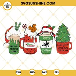 Christmas Vacation SVG, Christmas Coffee Cup SVG, Christmas Movie Coffee SVG, Merry Christmas Shitter's Full SVG, Are You Serious Clark SVG