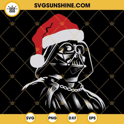 Darth Vader Santa Claus SVG, Darth Vader Star Wars Christmas SVG PNG DXF EPS Cut Files