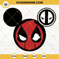 Deadpool SVG, Deadpool Mickey Ears SVG, Super Hero Mickey SVG