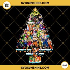 Dragon Ball Z Christmas Tree PNG, Goku Dragon Ball Christmas PNG File