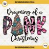 Dreaming Of A Pink Christmas PNG, Pink Western Christmas Tree PNG Digital Download