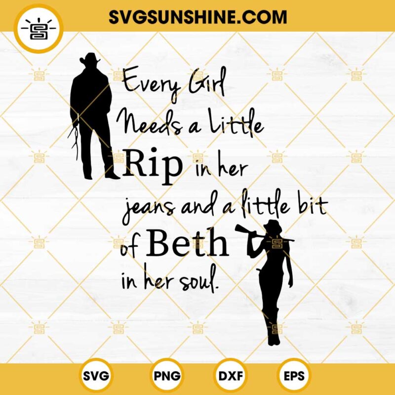 Every Girl Needs A Little Rip In Her Jeans SVG, And A Lillte Bit Of