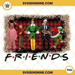 Friends Christmas Movie Characters PNG File Digital Download