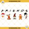 Friends Christmas PNG, Santa Claus Rudolph Gnome Snowman Gingerbread PNG File