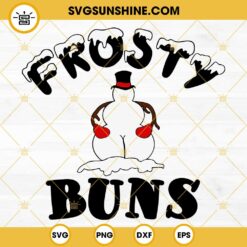 Frosty Buns SVG, Funny Frosty Snowman SVG, Christmas Toilet Paper SVG