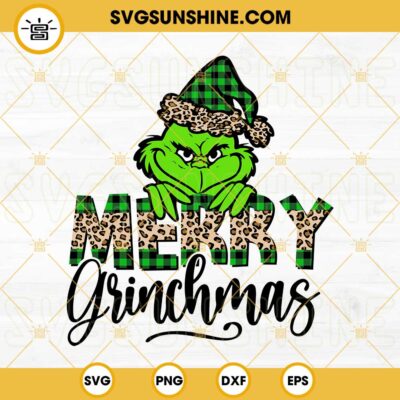 Merry Grinchmas SVG Cut File, Grinch SVG, Christmas Grinch SVG ...