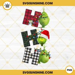 Grinch Ho Ho Ho Christmas PNG File Digital Download