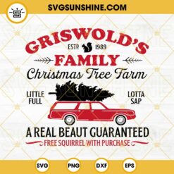 Griswold’s Family Christmas Tree Farm SVG, Griswold Christmas SVG, Christmas Truck And Tree SVG