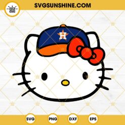 Hello Kitty Astros SVG File, Hello Kitty Houston Astros SVG Cricut Silhouette