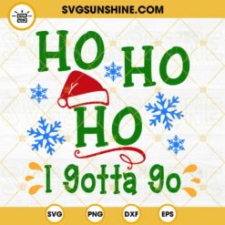 Ho Ho Ho I Gotta Go SVG, Christmas Toilet Paper SVG, Funny Christmas SVG