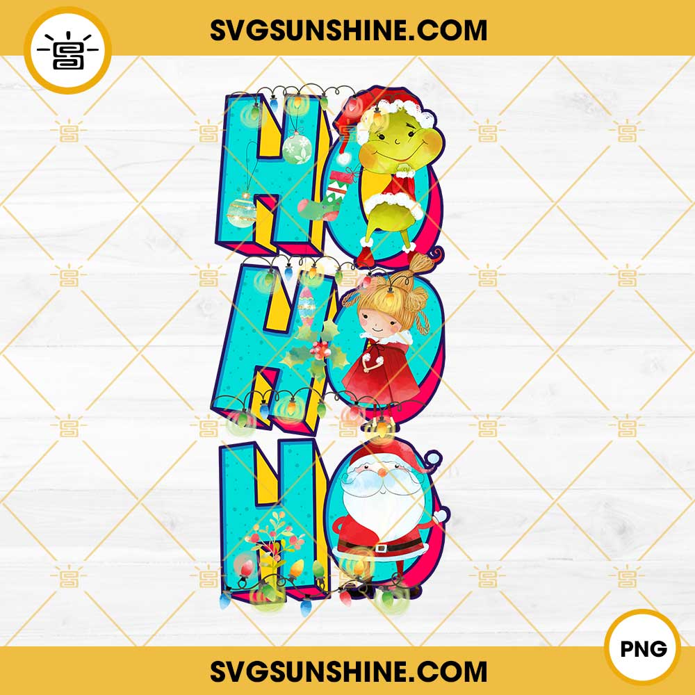 Ho Ho Ho Christmas PNG File Digital Download