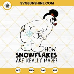 How Snowflakes Are Really Made SVG, Funny Frosty Snowman SVG, Funny Christmas SVG