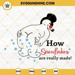 How Snowflakes Are Really Made SVG, Funny Snowman SVG, Funny Christmas SVG