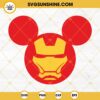 Iron Man Mickey Mouse Ears SVG PNG DXF EPS Cut Files