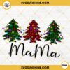 Mama Christmas Tree Buffalo Plaid PNG File Digital Download