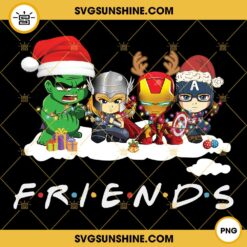 Marvel Avengers Superhero Friends Christmas PNG File Digital Download