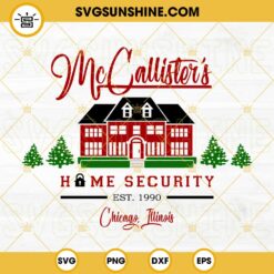 McCallisters Home Security SVG, Home Alone SVG, Kevin McCallister SVG, Christmas Home Alone Movie SVG