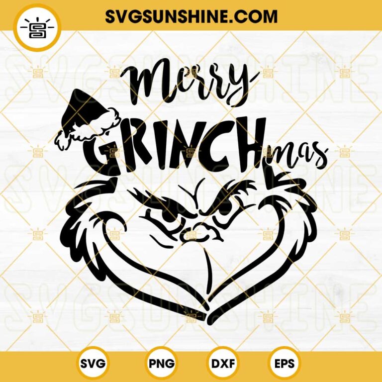 Grinch Face Svg Grinch Svg Merry Grinchmas Svg Grinch Etsy The Best