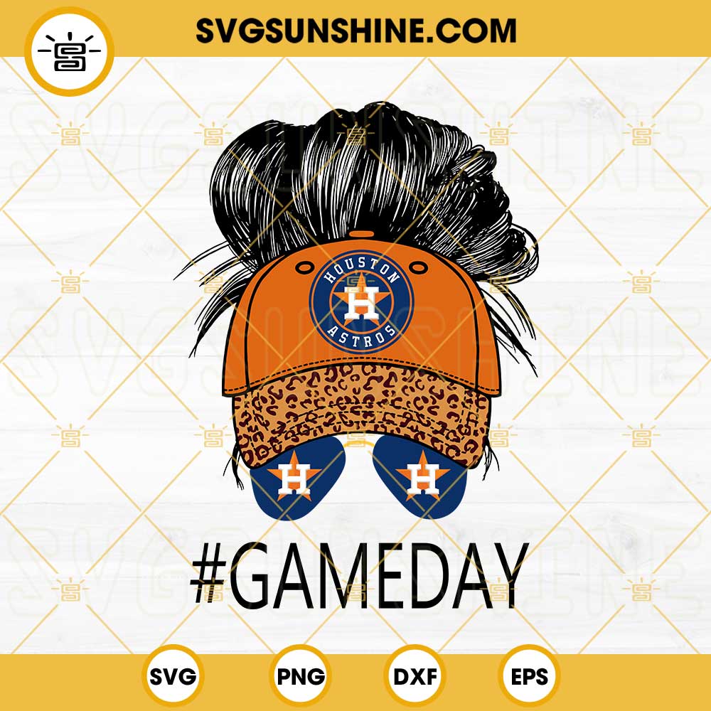 Houston Astros Mom And Daughter SVG, Game Day SVG, Astros Baseball