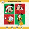 Mickey Mouse Friends Merry Christmas SVG, Disney Merry Christmas SVG PNG DXF EPS Cut Files