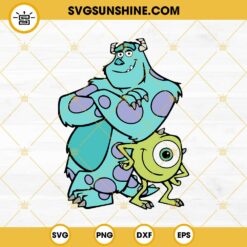 Mike And Sully Monsters Inc SVG PNG DXF EPS Files For Cricut Silhouette