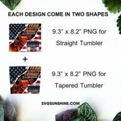 Firefighter America Flag 20oz Skinny Tumbler Template PNG File