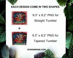 Jack Skellington And Grinch Merry Christmas Tumbler PNG, Jack Skellington Santa Claus Tumbler PNG File Digital Download