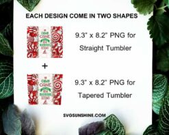 Candy Cane Wishes And Mistletoe Kisses 20oz Tumbler Template PNG, Candy Cane Christmas Tumbler PNG File