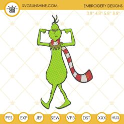 Grinch Embroidery Design, Grinch Embroidery Pattern