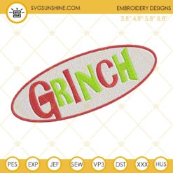 Grinch Embroidery Pattern