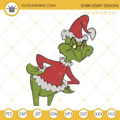 Grinch Christmas Machine Embroidery Design File