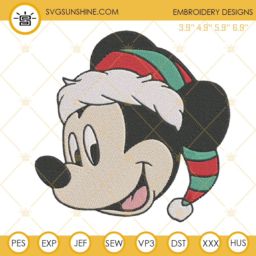 Mickey Christmas Embroidery Design File