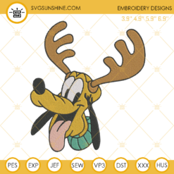 Pluto Chistmas Embroidery Design File