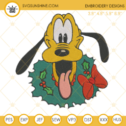 Pluto Chistmas Machine Embroidery Design File