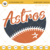 Astros Baseball Embroidery Design File