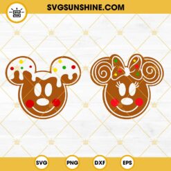 Gingerbread Latte SVG Bundle, Mickey and Minnie Gingerbread SVG Bundle, Gingerbread Latte Starbucks Cup SVG PNG DXF EPS Cricut Silhouette