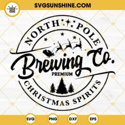 North Pole Brewing Co SVG, Christmas SVG, Christmas Sign SVG, North Pole Hot Chocolate SVG
