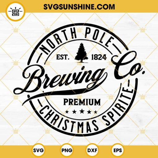 North Pole SVG, Brewing Co SVG, Christmas SVG