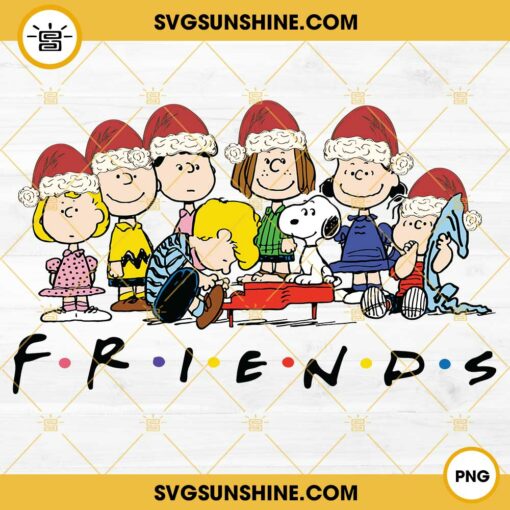 Peanuts Friends Christmas PNG, Snoopy Christmas  PNG File Digital Download