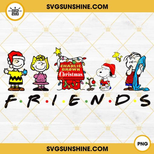Peanuts Friends Christmas PNG, A Charlie Brown Christmas PNG, Snoopy Christmas PNG