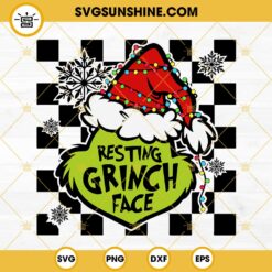 Resting Grinch Face SVG, Merry Grinchmas SVG, Christmas Grinch SVG, Grinch Face SVG