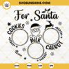 Santa Tray SVG, Milk And Cookies For Santa SVG, Santa Cookie Tray SVG, Milk For Santa SVG, Carrot For Rudolph SVG