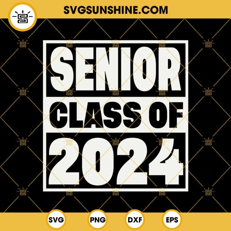 Senior 2024 Football SVG, Class Of 2024 SVG, Cheer Football 2024 SVG