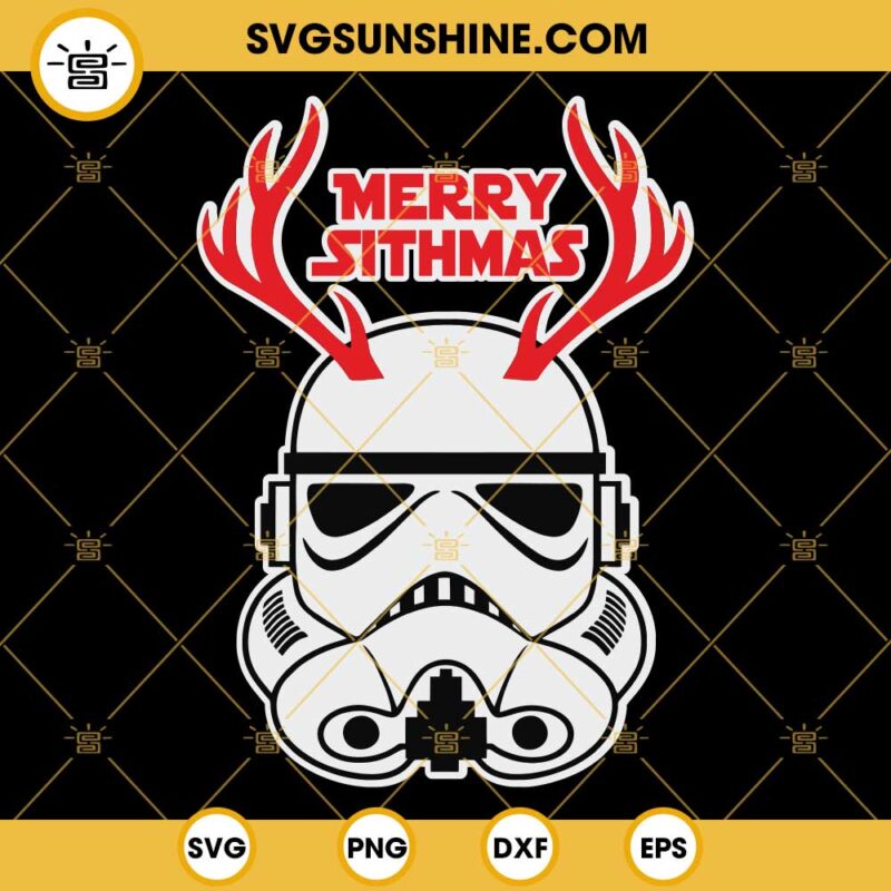 Stormtrooper Merry SithMas SVG, Star Wars Christmas SVG PNG DXF EPS Cut