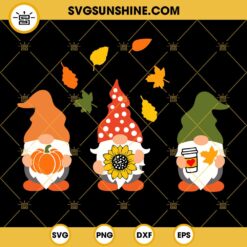Thanksgiving Gnomes SVG, Autumn Gnomes SVG, Gnome Hello Fall SVG Files For Cricut