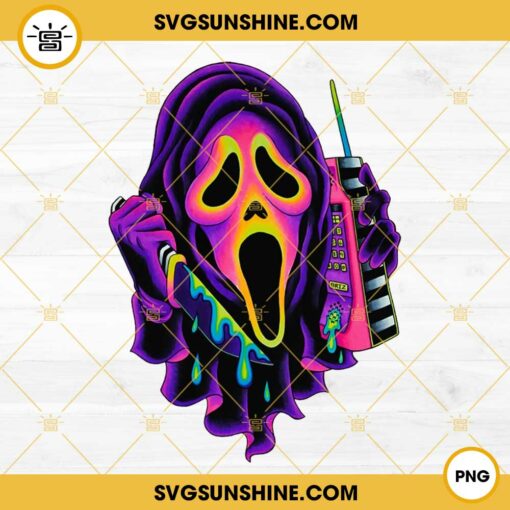 The Ghostface Scream PNG, Horror Movie PNG File Digital Download