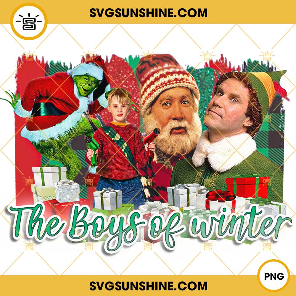 The Boys Of Winter Christmas Movie Characters PNG File Digital Download