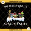 The One Where It's Christmas Friends PNG, Disney Friends Christmas PNG, Baby Yoda Stitch Grinch Christmas PNG
