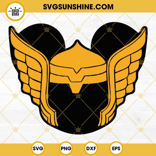 Thor Mickey Mouse Ears SVG PNG DXF EPS Cut Files
